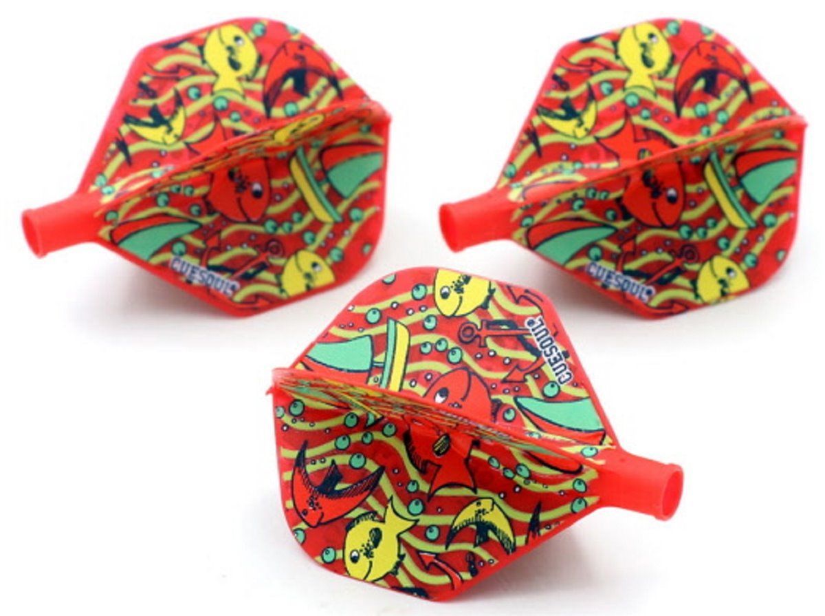 Cuesoul TERO AK4 Dart Flight Fish Red Standard Flights