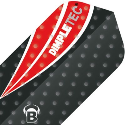 1 Satz BULL'S Dimpletec Flights Slim Schwarz/Rot Flights