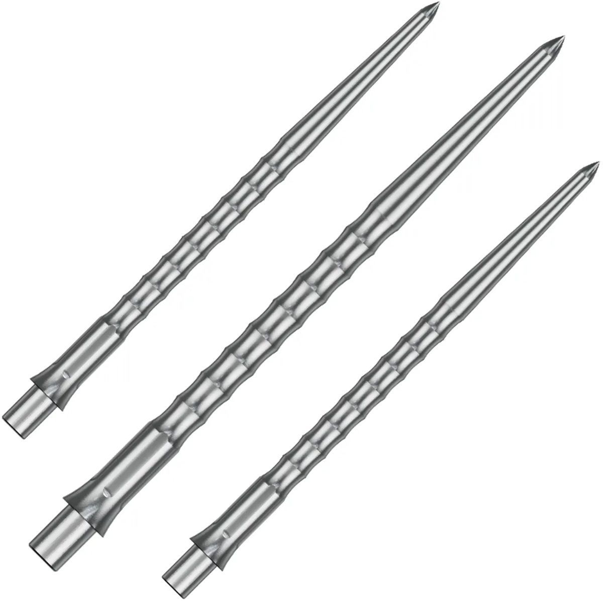 Precise180 EVO Steeldartspitze Silber Ripple 32/36/40 mm Wechselspitzen