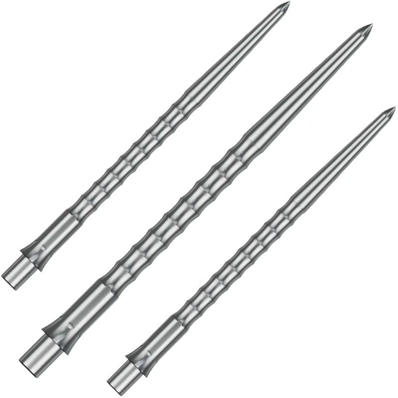Precise180 EVO Steeldartspitze Silber Ripple 32/36/40 mm Wechselspitzen