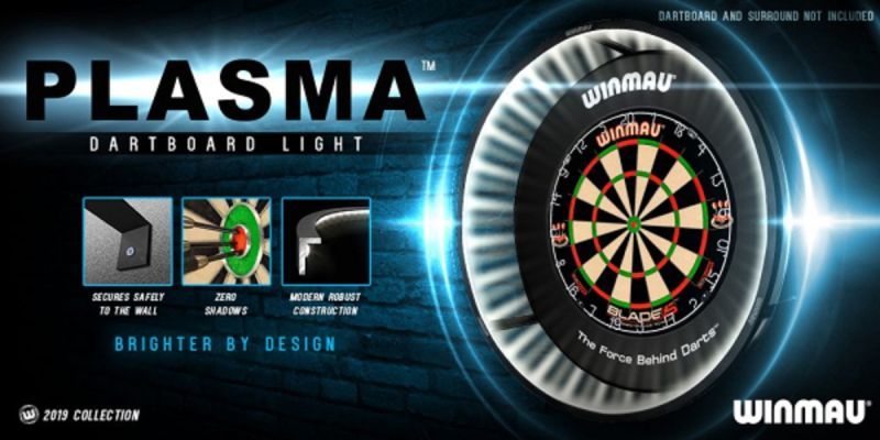 Winmau Plasma Dartboart Licht Dartboard Beleuchtung Boardzubehör