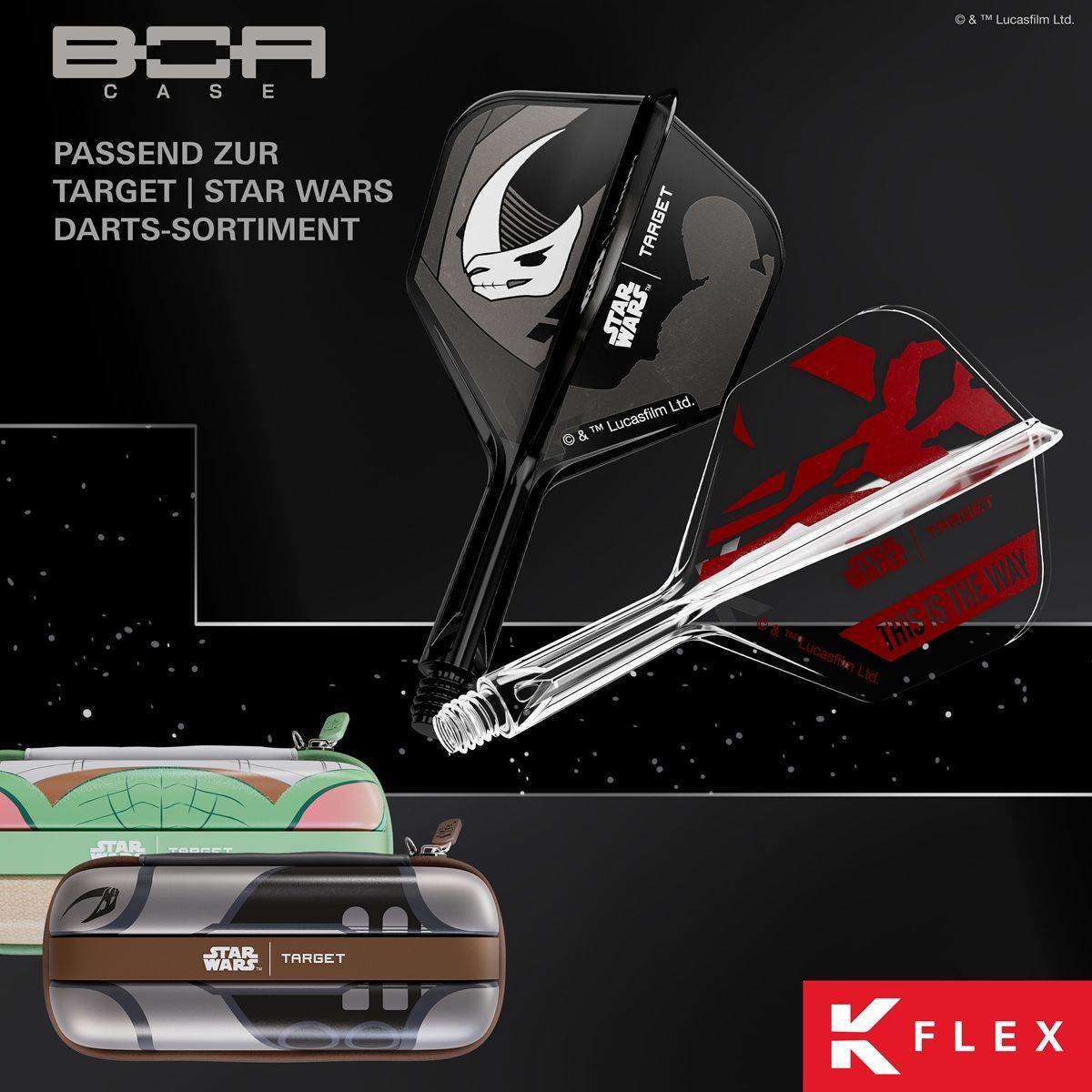 Target K-Flex Star Wars Mandalorian Shaft/Flight System Gift Set Shape No6 Shafts