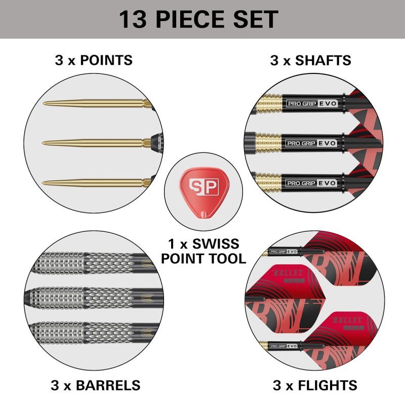 Target Stephen Bunting G5 Void Swiss Point 95% Steeldarts 18Gramm Steeldarts