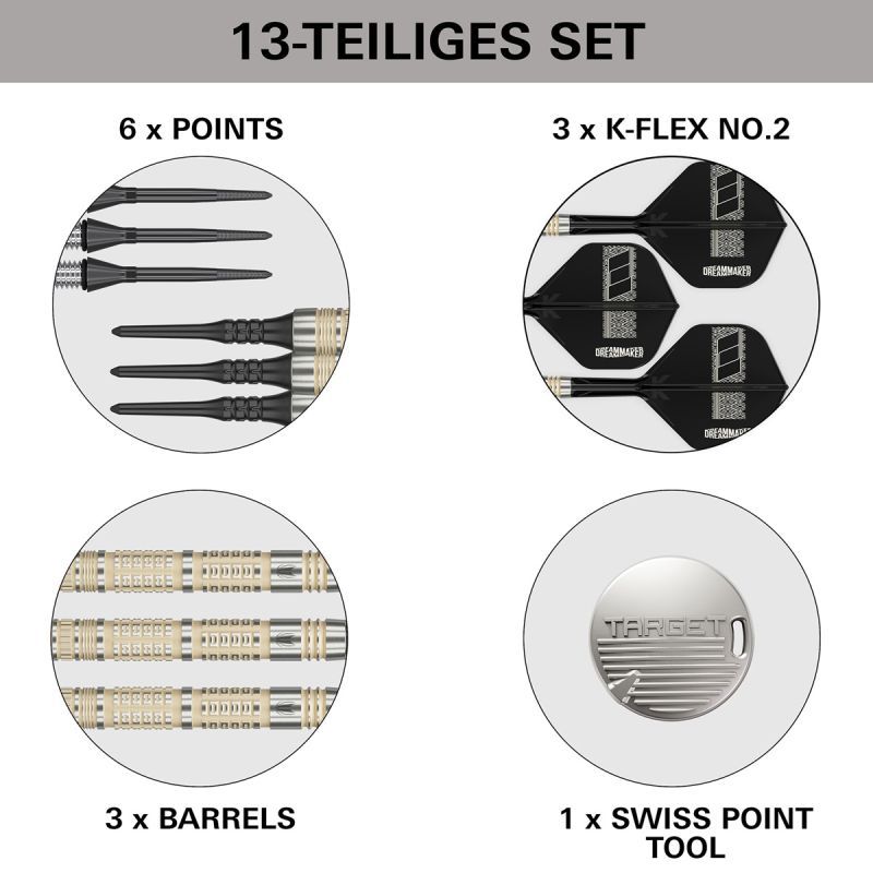 Target Dimitri van den Bergh 95K 95% Softdarts 19 Gram Softdarts