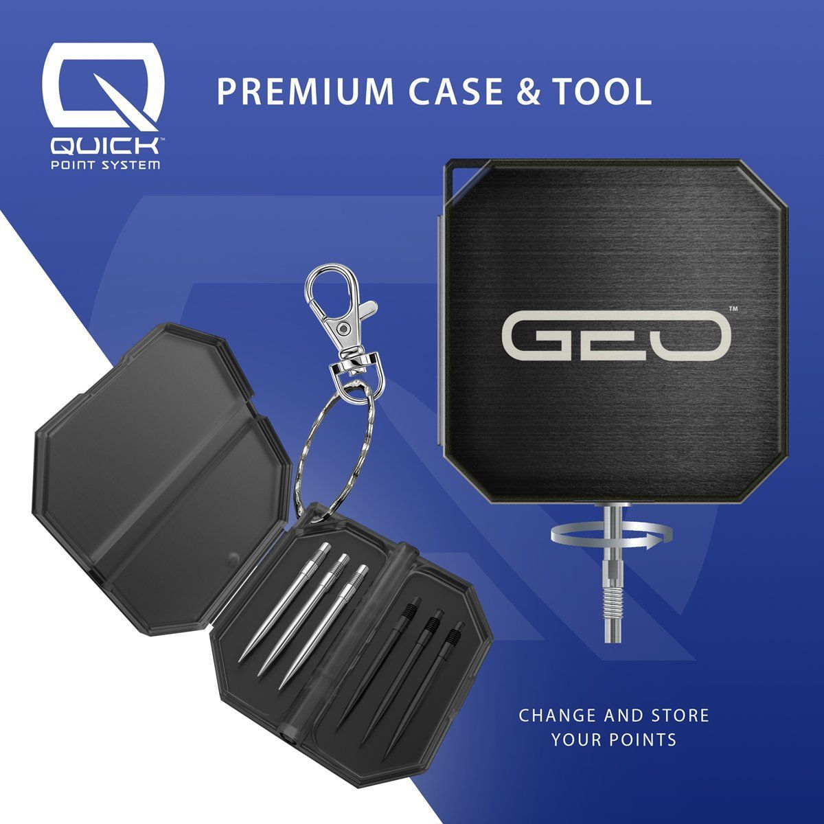 Harrows Geo Bomb 90% Quick Points Steeldarts 23/25 Gramm Steeldarts