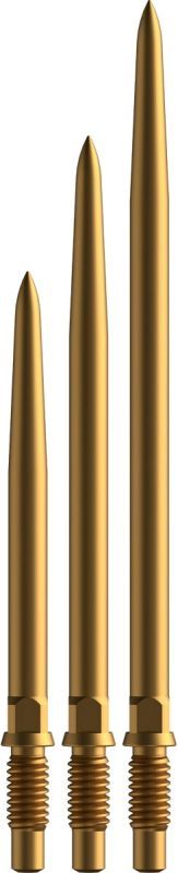 Bull´s CP Points Smooth Gold Steel Point 28/36/44 mm Wechselspitzen