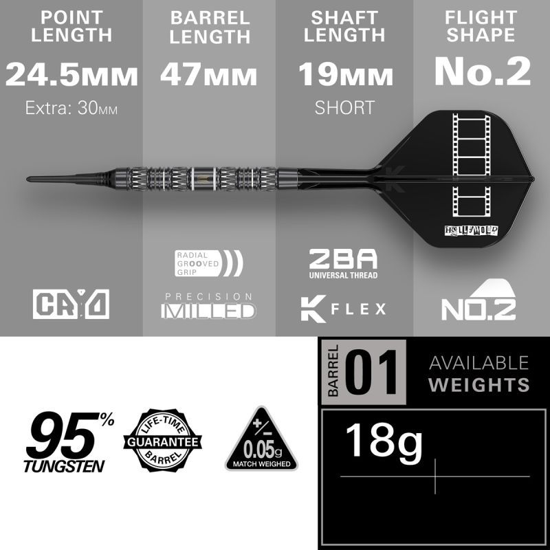 Target Chris Dobey 95K 95% Softdarts 18 Gramm Softdarts
