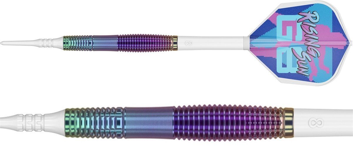 Target Haruki Muramatsu Rising Sun G8 Lite 90% 2BA Fléchettes à pointe souple 19,5 Grammes Softdarts