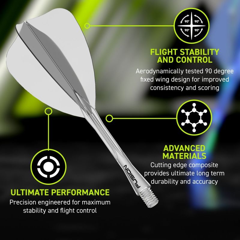 Winmau Fusion Integrated Flight & Shaft System Arrow Shafts