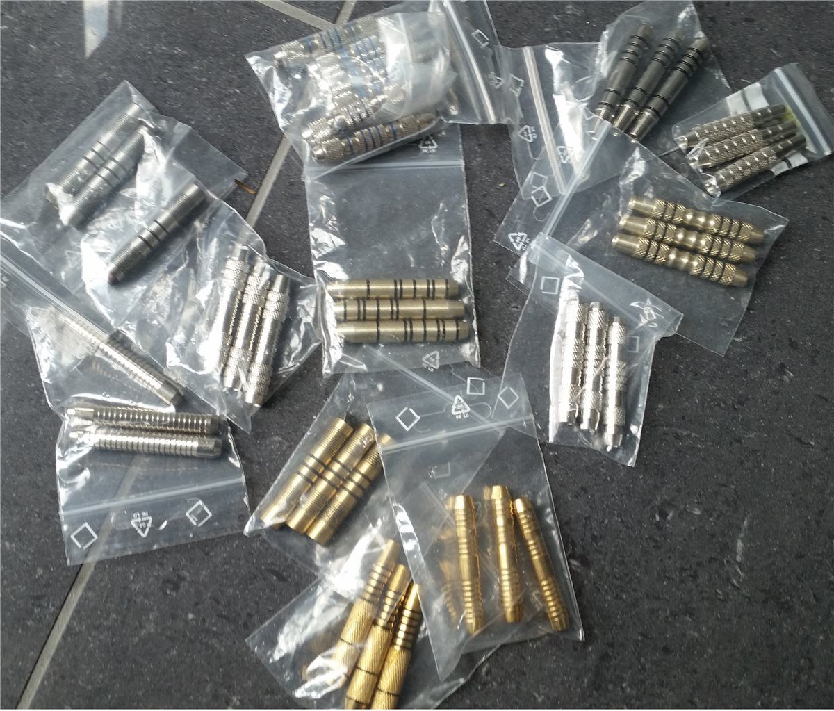 1 Set Barrel per Zufall für Softdarts Soft Dart Pfeile Chrom Darts Barrel Soft