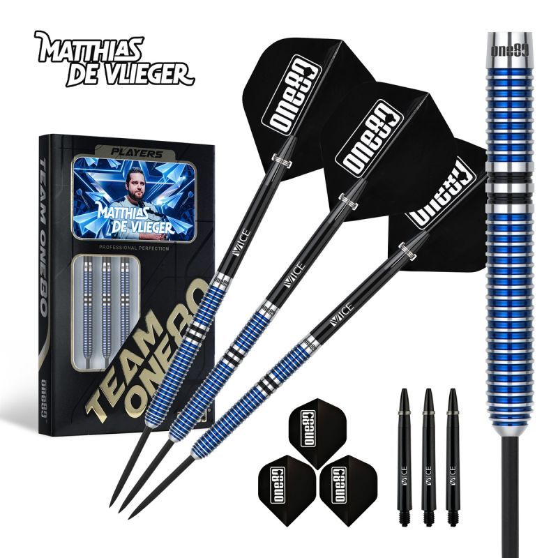 ONE80 Matthias De Vlieger 90% Steeldarts 22/24 Gramm Steeldarts