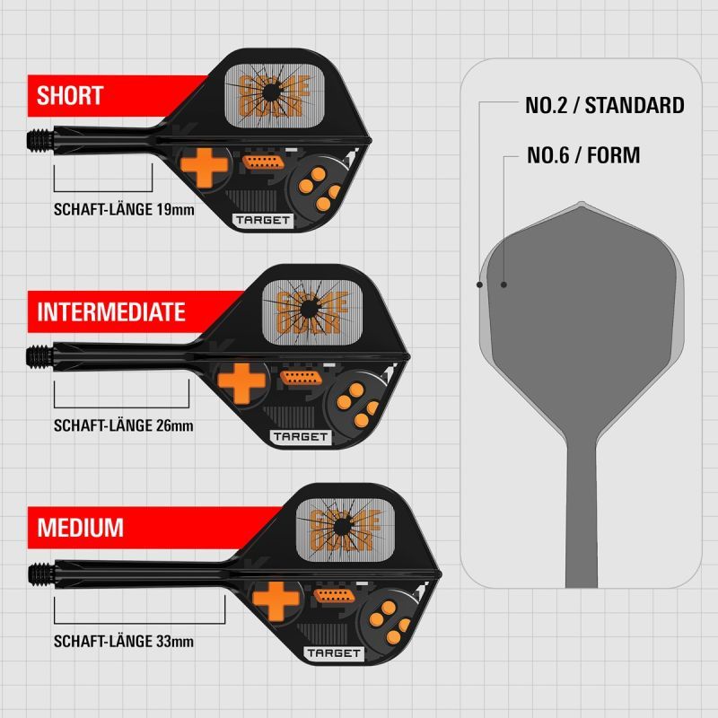 Target K-Flex Game Over Shaft/Flight System Standart No2 Shafts