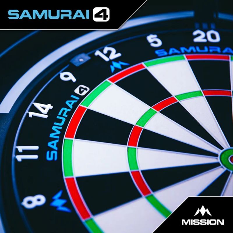 Mission Samurai 4 Bersaglio professionale in sisal con filo ultra-sottile Bristle Board