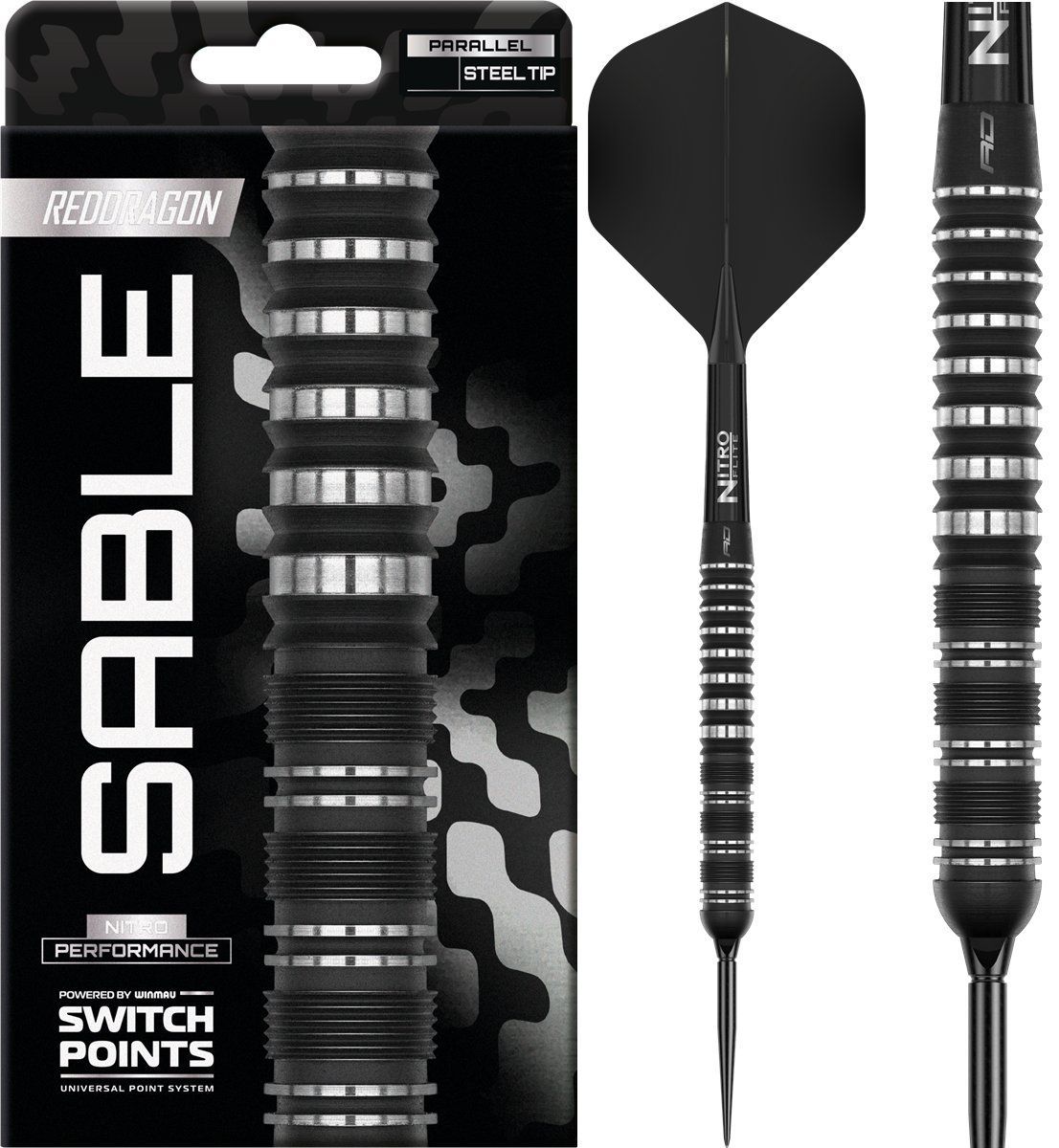 Reddragon Sable Parallel Switch Point 90% Steeldarts 21/22/23/24 Gramm Steeldarts