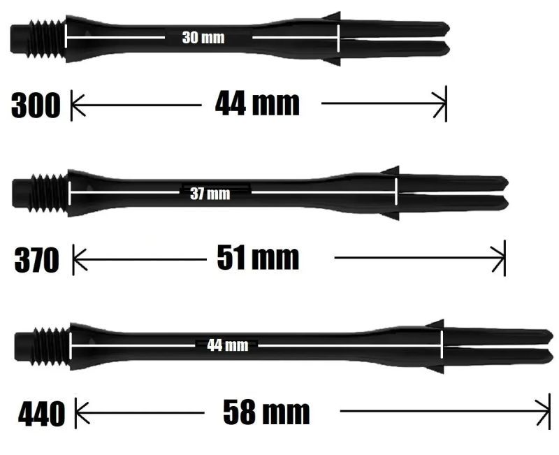 L-Style Locked Slim Shaft Neon Gelb Shafts