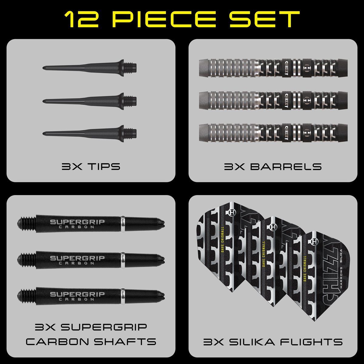 Harrows Dave Chizzy Chisnall G4 90% Softdarts 18/20 Gramm Softdarts