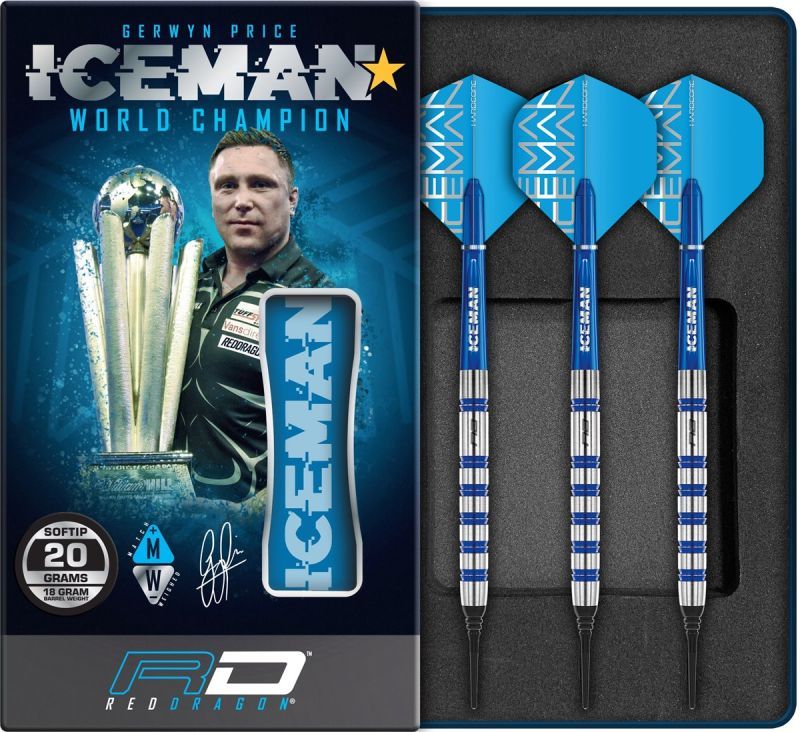 RedDragon Gerwyn "Iceman" Price Challenger Softdarts 20 Gramm Softdarts