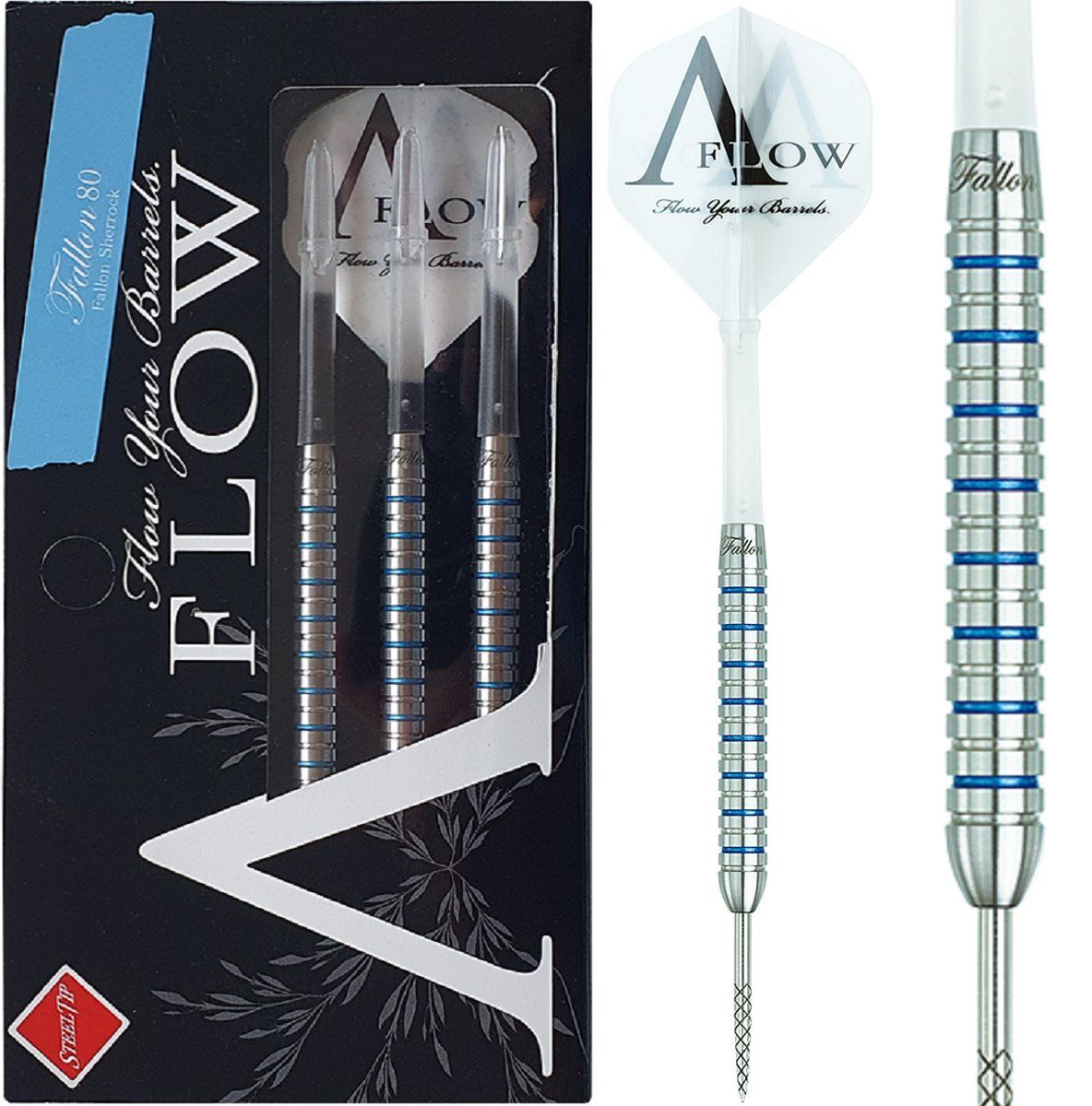 Dynasty A-Flow Fallon Sherrock Blue Label Steel Dart Pfeile 22 Gramm Steeldarts