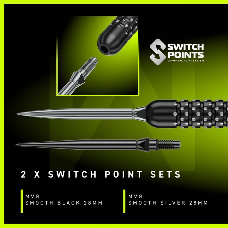 Winmau Michael van Gerwen W-Max Switch Point 90% Steeldarts 22/23/24 Gramm Steeldarts