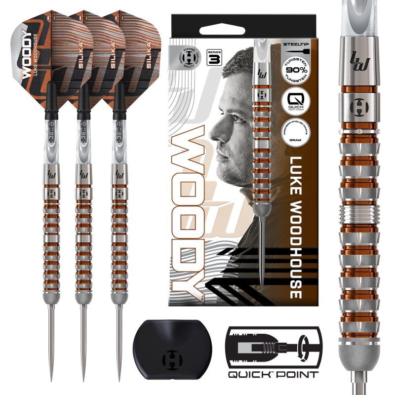 Harrows Luke Woodhouse G3 90% Quick Points Steeldarts 21/23/25 Gramm Steeldarts