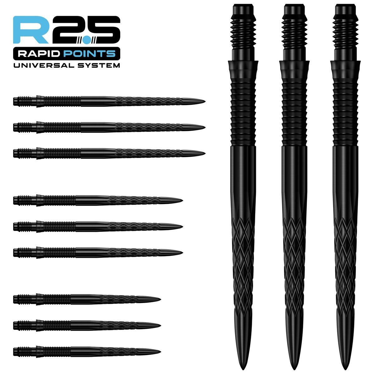 Mission R2.5 Rapid Point RP DSX Argent/Noir/Or 30/35/40 mm Wechselspitzen