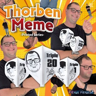 Cosmo Darts Fit Flights Air Printed Series Thorben Meme Shape Flights