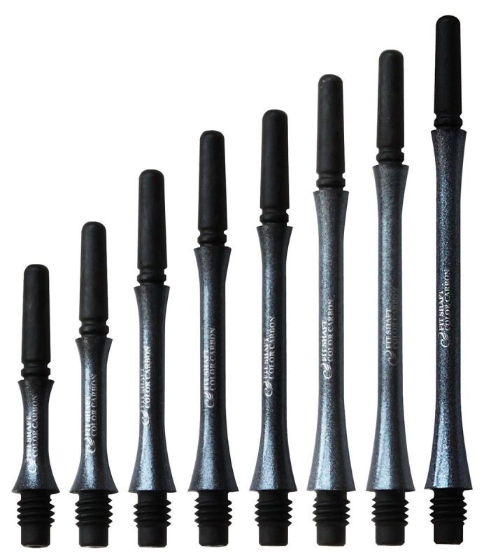 Cosmo Darts Carbon Fit Shafts Slim Pearl Black Locked Shafts