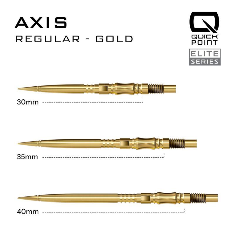Harrows Quick Points Axis 30/35/40 mm Silver/Black/Gold Wechselspitzen