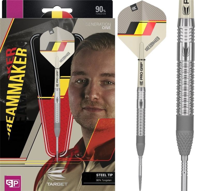 Target Dimitri Van den Bergh G1 90% Swiss Steeldarts 21/23/25 Gram Steeldarts