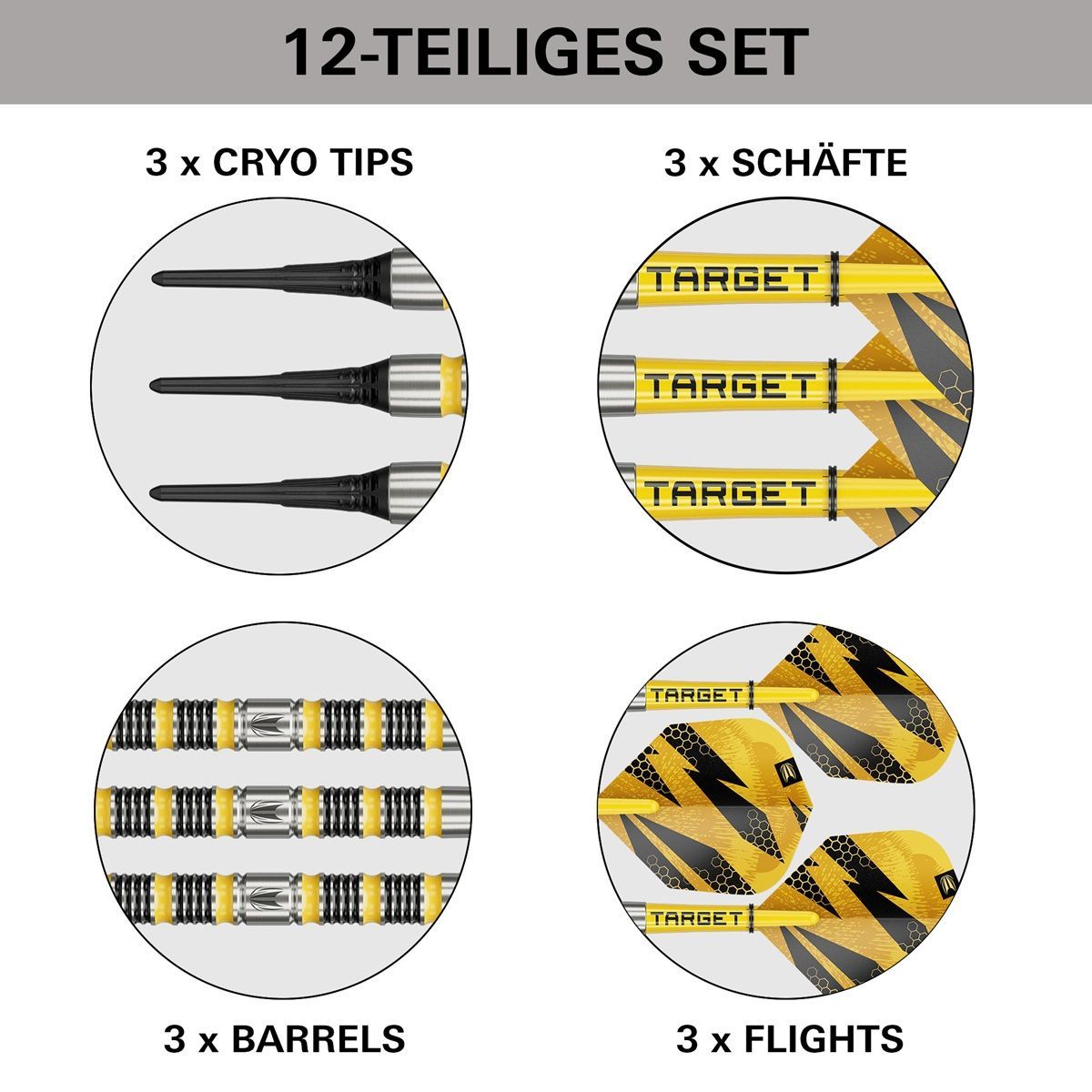 Target Buzz 11 90% Softdarts 18/20 Gram Softdarts