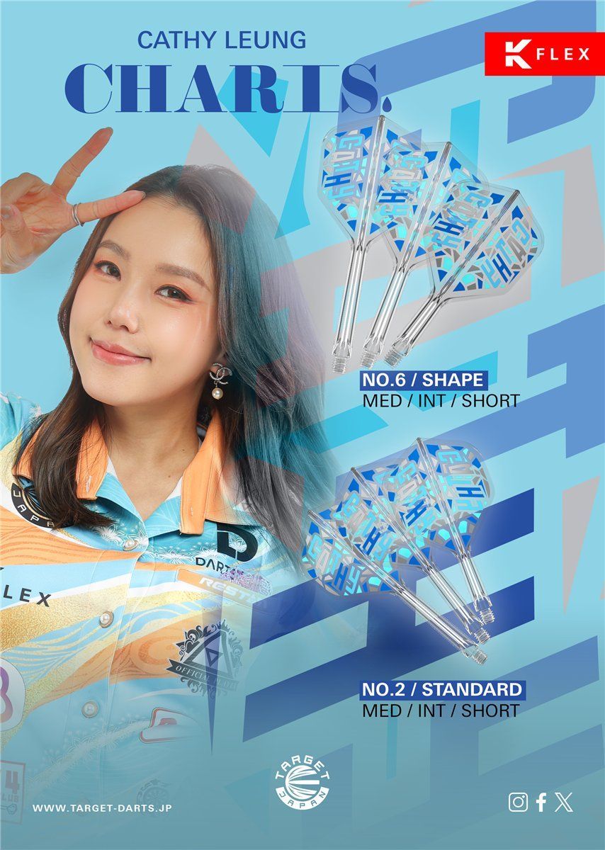 Target Japan Cathy Leung Charis K-Flex Shaft/Flight System Shape No6 Shafts
