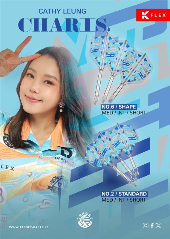 Target Japan Cathy Leung Charis K-Flex Shaft/Flight System Standard No2 Shafts