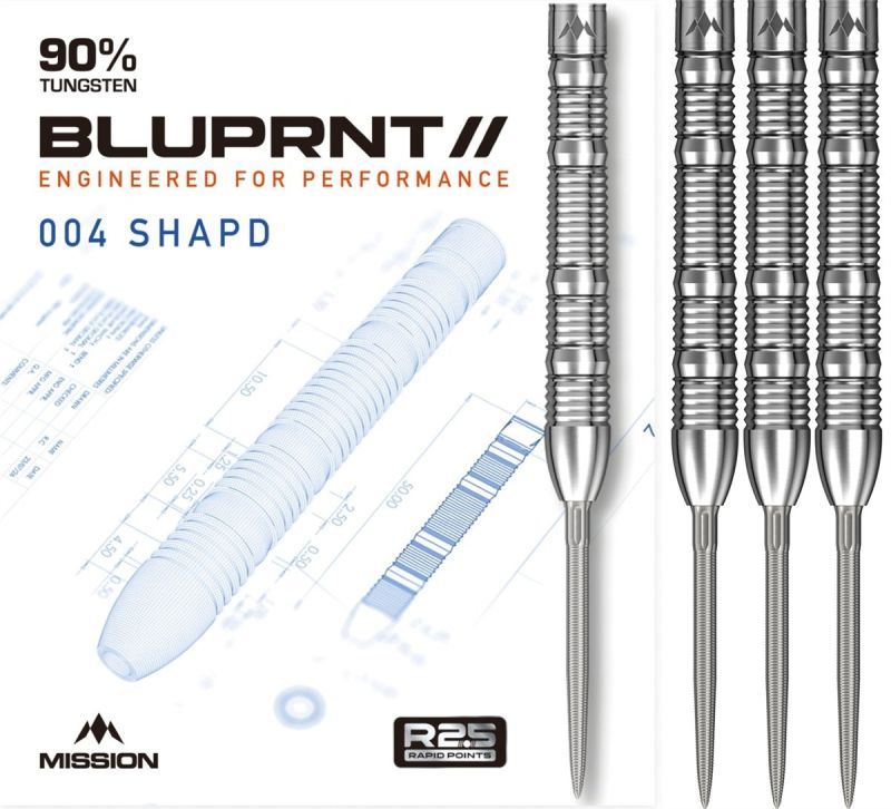 Mission BLUPRNT SHAPD R2.5 RP 90% Steeldarts 22/24 Gramm Steeldarts