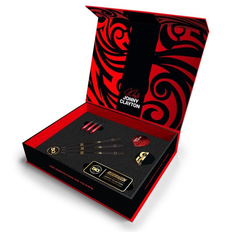 Reddragon Jonny Clayton 50 Years Limited Edition 90% Steeldarts 22 Gramm Steeldarts