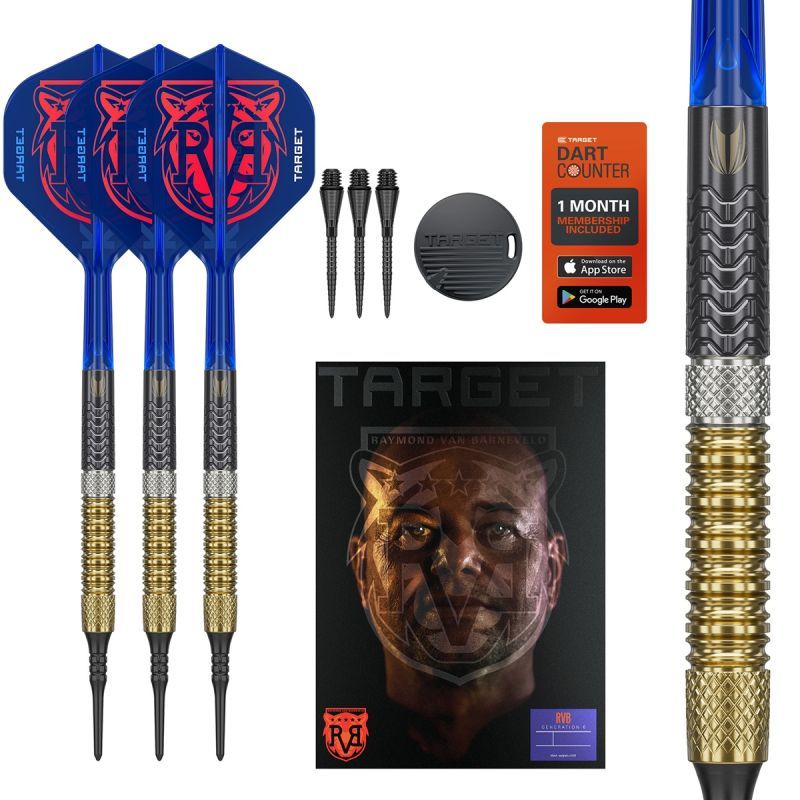 Target Raymond van Barneveld Gen 6 95% Softdarts 18/20 Gram Softdarts