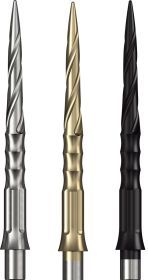 Caliburn EVO Point Spiro No Lip Silber/Schwarz/Gold 28/32/36/40 mm Wechselspitzen