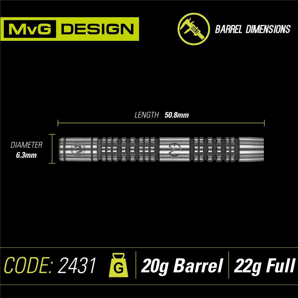 Winmau Michael van Gerwen Absolute Soft Darts 22 Gramm Softdarts