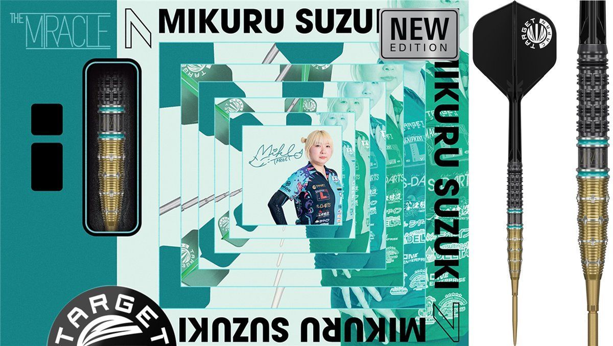 Target The Miracle Mikuru Suzuki Gen 7.5 Swiss Point 95% Steeldarts 22/24 Gramm Steeldarts
