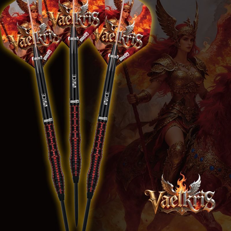 ONE80 Vaelkris V2 Steeldarts 22/24 Gramm Steeldarts