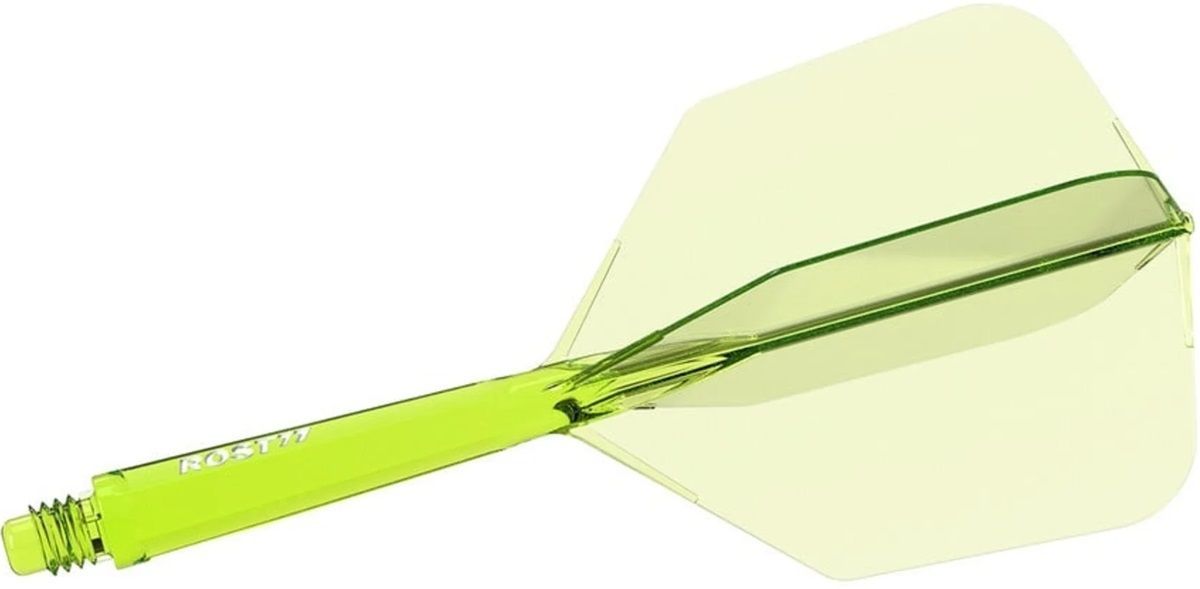 Cuesoul aletta per freccette/Asta ROST 77 Trasparente Green Big Wing Flights