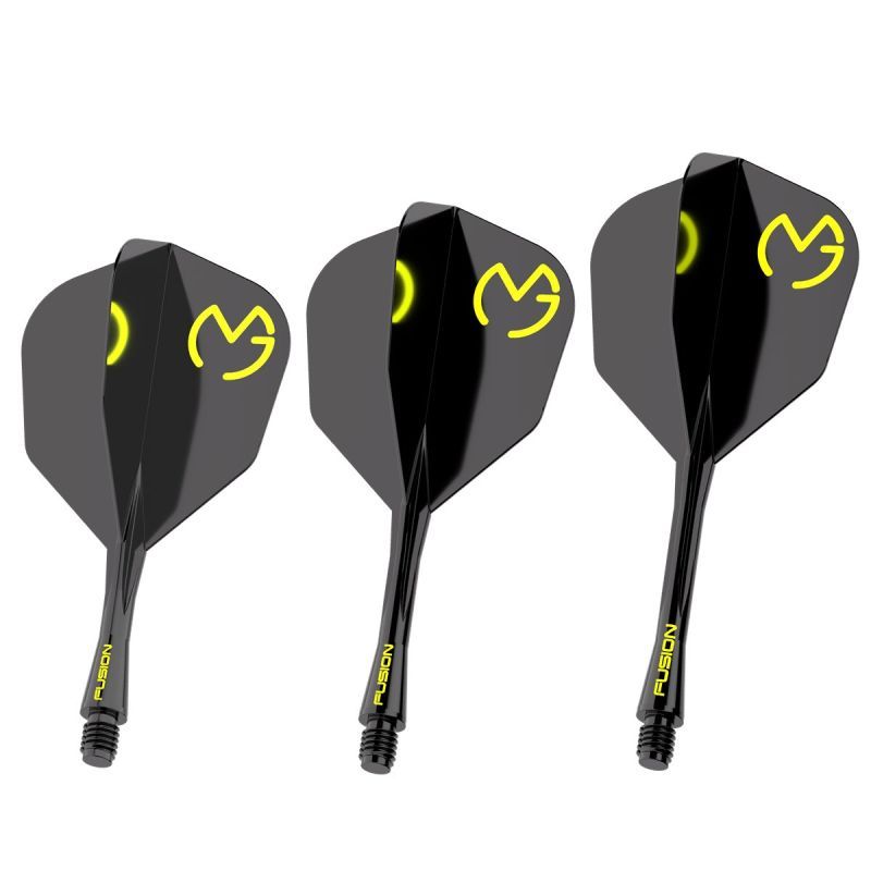 Winmau Fusion Integrated Flight & Shaft System MvG Pac Man Shape Shafts