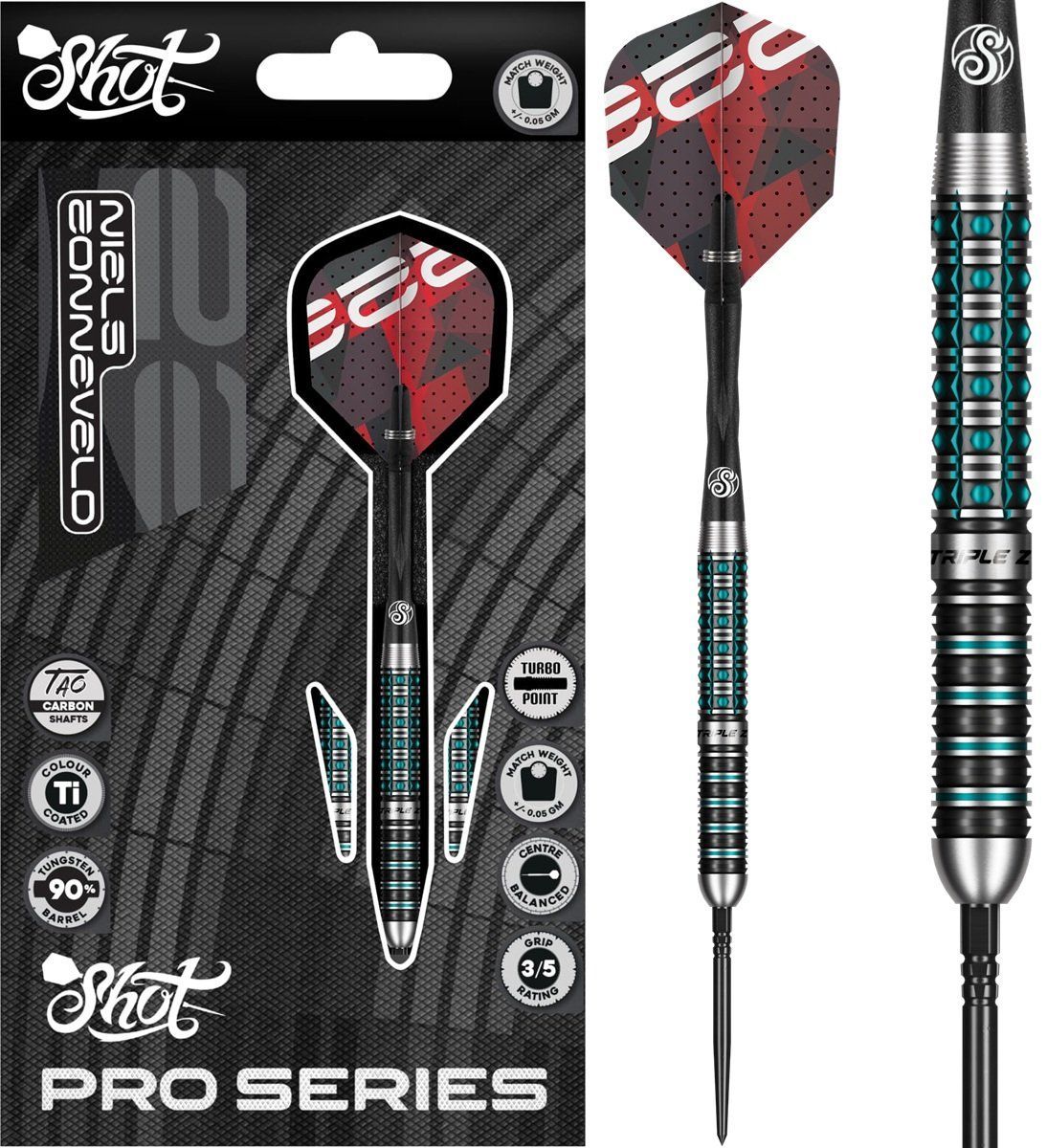 Shot! Niels Zonneveld TP 90% Steeldart 23 Gramm Steeldarts
