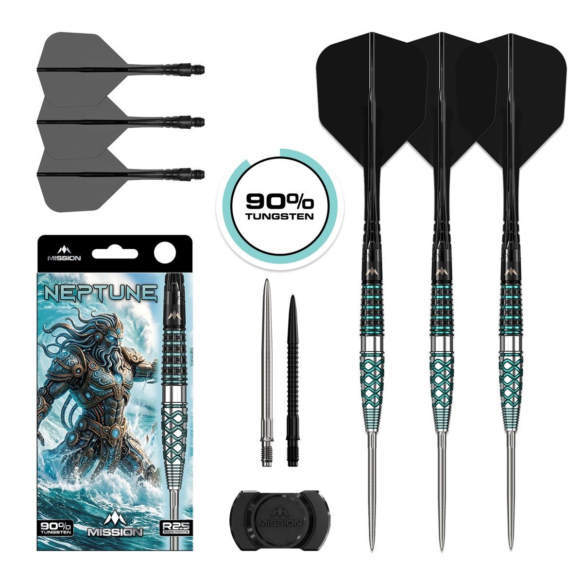 Mission Neptune RP 90% Steeldarts 21/23/25 Gram Steeldarts