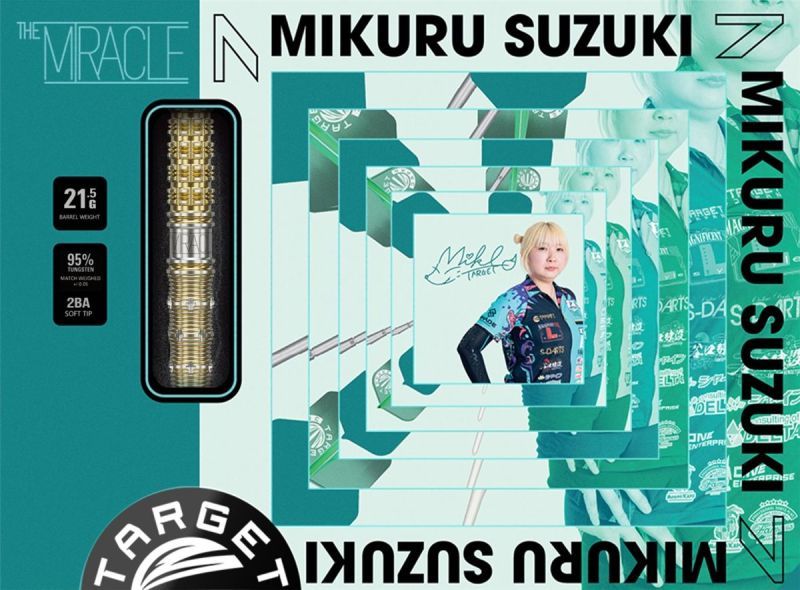 Target Mikuru Suzuki Limited Edition Gen7 95% Softdarts 21,5 Gram Softdarts