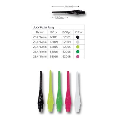 Bull's Axx Tips Long 6mm E-Dart Tips Soft Dart Spitzen
