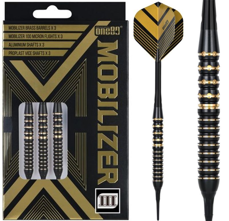 One80 Mobilizer Brass 03 Softdarts 18 Gramm Softdarts