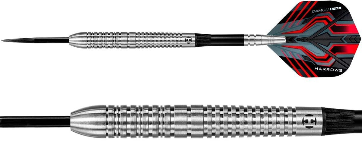 Harrows Damon Heta The Heat Natural Quick Point Freccette Steel Tip 90% 21/23/25 Grammi Steeldarts