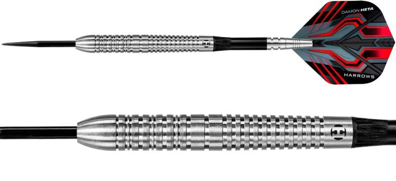 Harrows Damon Heta The Heat Natural Quick Point Freccette Steel Tip 90% 21/23/25 Grammi Steeldarts