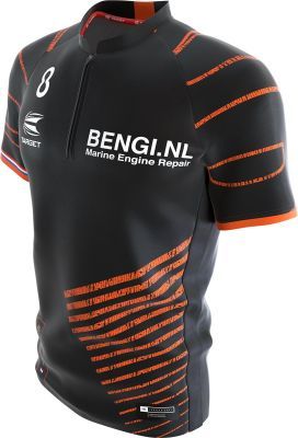 Target Collarless Shirt RVB Raymond van Barneveld 2022 Dart Shirt S-4XL Dartshirt