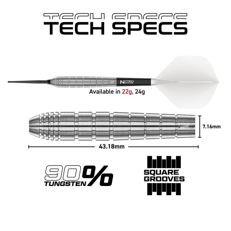 Reddragon Luke Humphries TX1 Pioneer Switch Point 90% Steeldarts 22/24 Gram Steeldarts